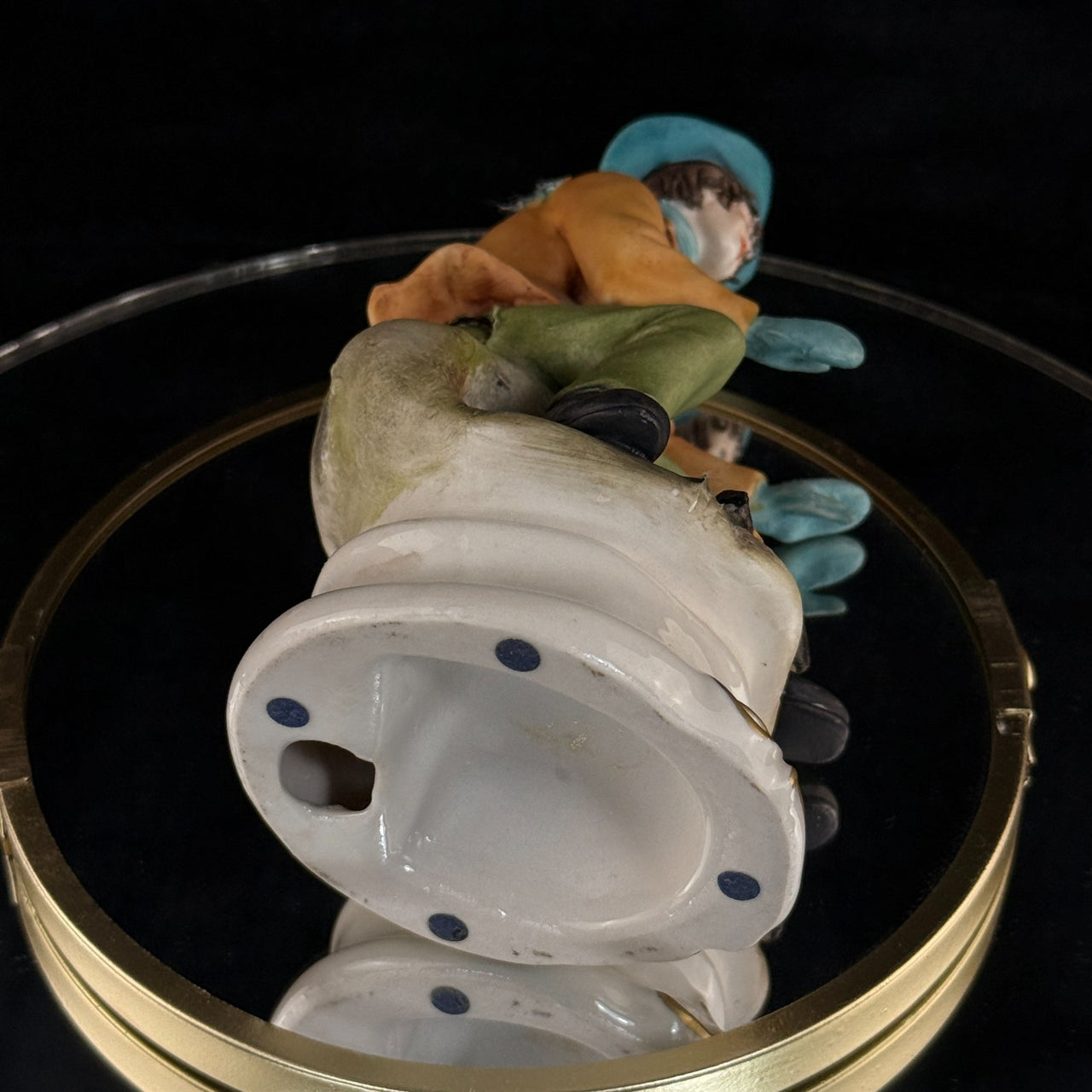 Rare Napoleon Capodimonte Figurine Boy by Giacomo Campfire Porcelain Italy gift10