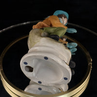 Thumbnail for Rare Napoleon Capodimonte Figurine Boy by Giacomo Campfire Porcelain Italy gift10