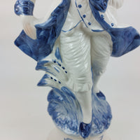 Thumbnail for Vintage Capodimonte Lady in Blue Porcelain -Figurine Italian Italy Large.13.5