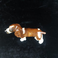 Thumbnail for Goebel Spaniel Dog Figurine Porcelain Germany Brown White 9
