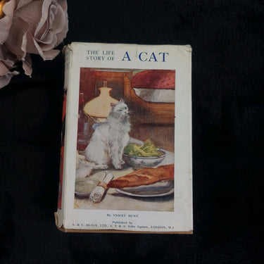  1933 Black Loki Persian Cat Book Violet Hunt Reprint Good with Worn Dust Jacket0