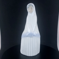 Thumbnail for Requena Miquel Nun Figurine Pristine White Porcelain, 6.5