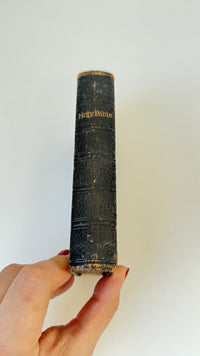 Thumbnail for Holy Miniature Bible Leather Bound British & Foreign Bible Society Antique 18726