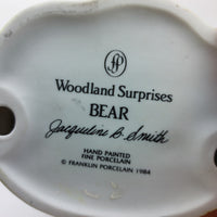 Thumbnail for 1984 Woodland Franklin Bear Jacqueline Smith Porcelain Hand Painted 3
