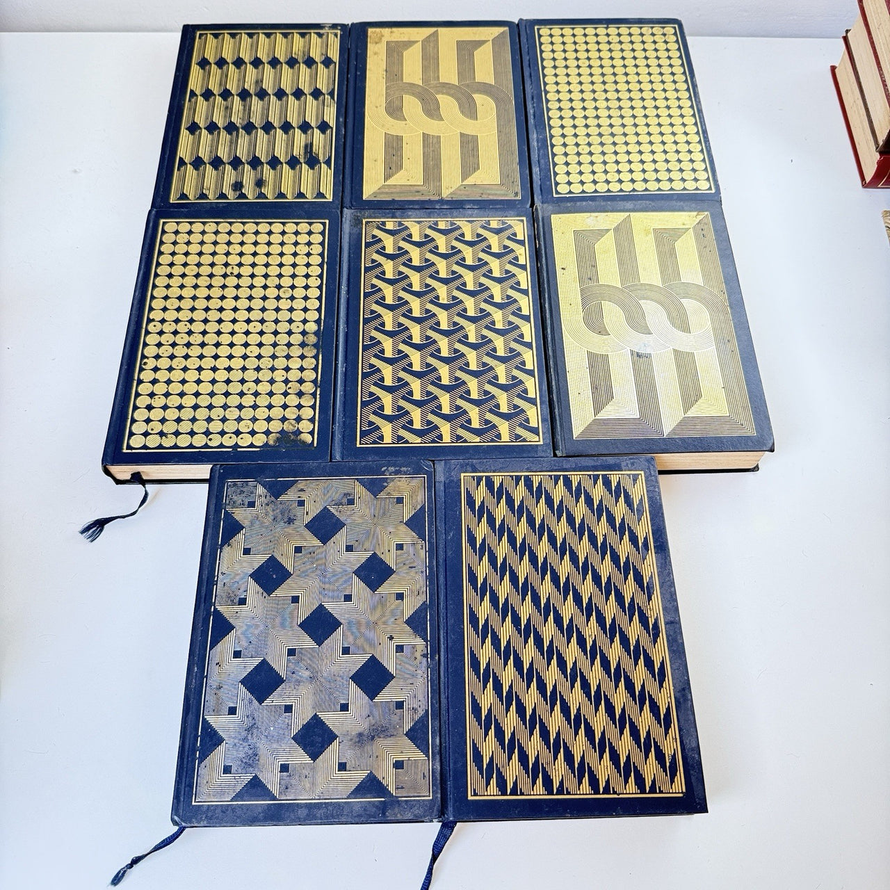 Reader’s Collector’s Digest Library Books x8 Vintage Blue-Gilt Hardcovers Mixed12