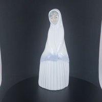 Thumbnail for Requena Miquel Nun Figurine Pristine White Porcelain, 6.5
