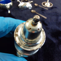 Thumbnail for England Silver Plated Condiment Set 4.5