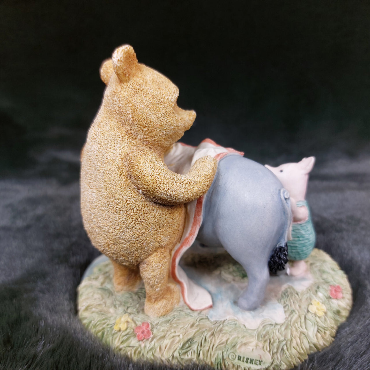 Classic Pooh “Eeyore Getting Dried” Figurine by Border Fine Arts China A006912