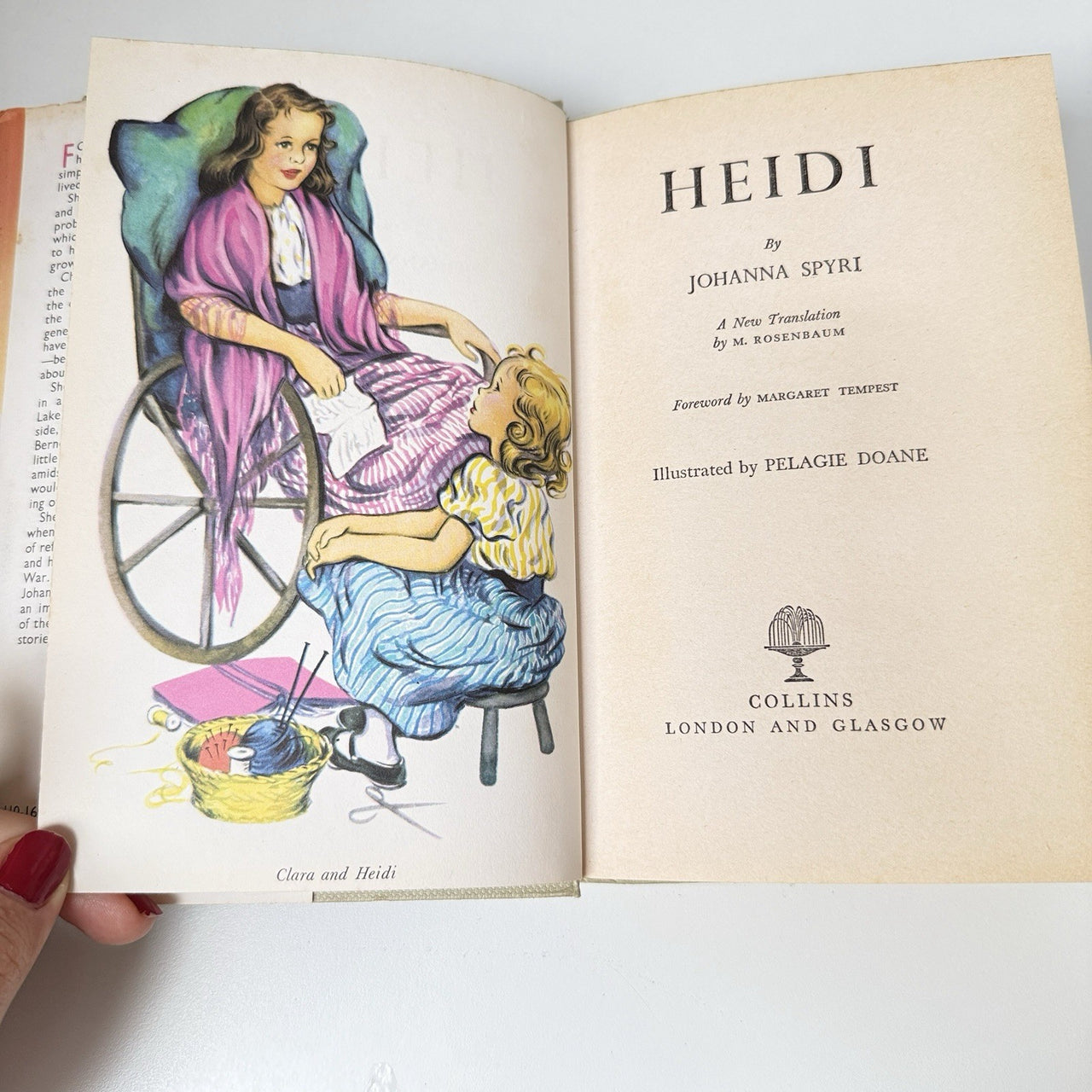 Collins Heidi &Heidi’s Children Illustrated Plague Doane 1973 1969 Book Set deco6