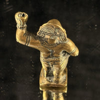 Thumbnail for 1800s Antique Brass Bala Krishna Statue India Hindu Deity Dancing Pose Figure 3”7