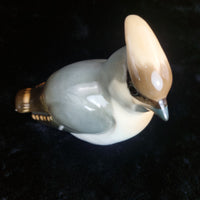 Thumbnail for USSR Porcelain Cedar Waxwing Figurine Bird 4