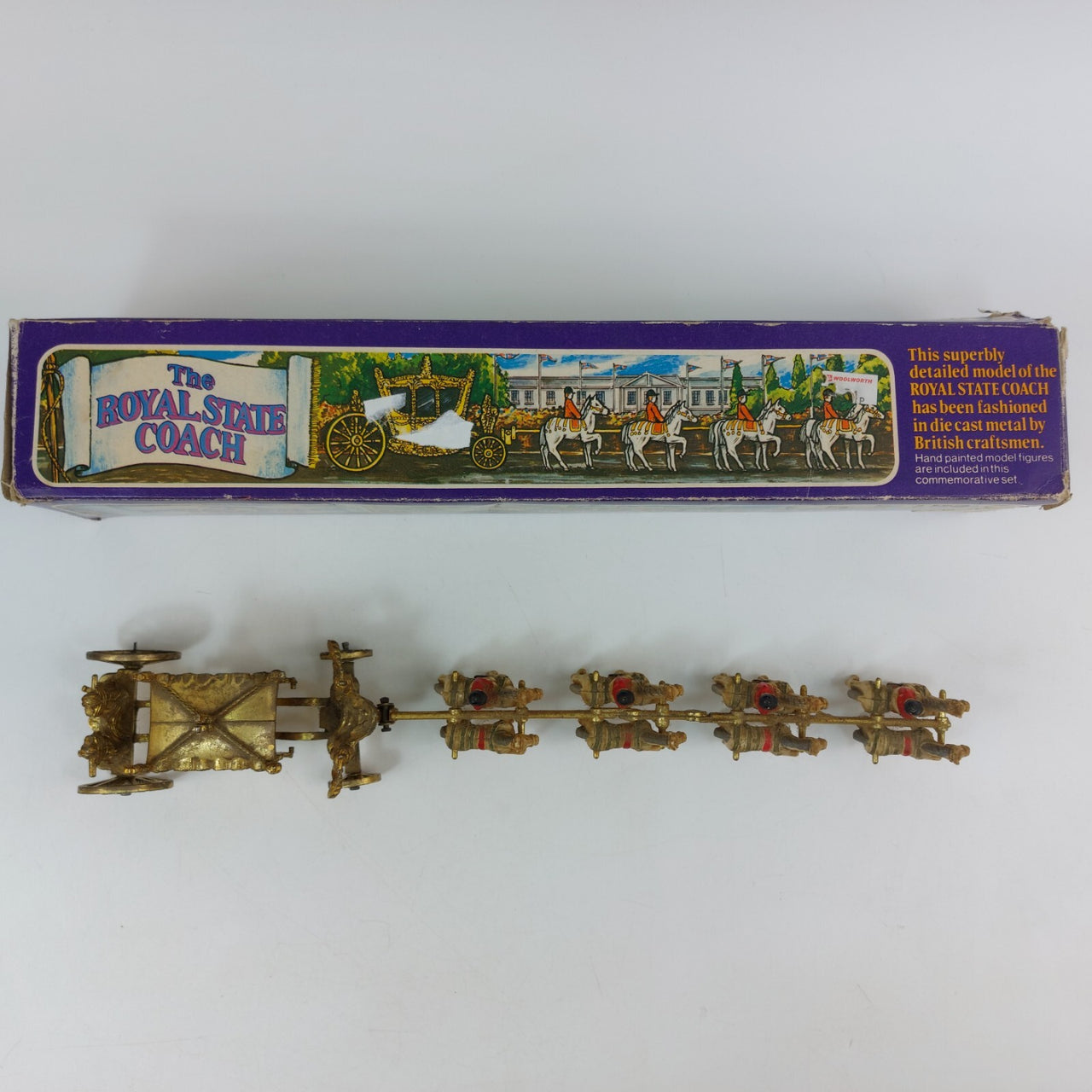 Crescent Die 1977  vintage Cast The Royal State Coach" 12" Model w Original Box23