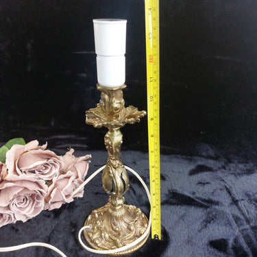 Antique style Baroque Brass Table Lamp, 14 in, see the pictures Gold1