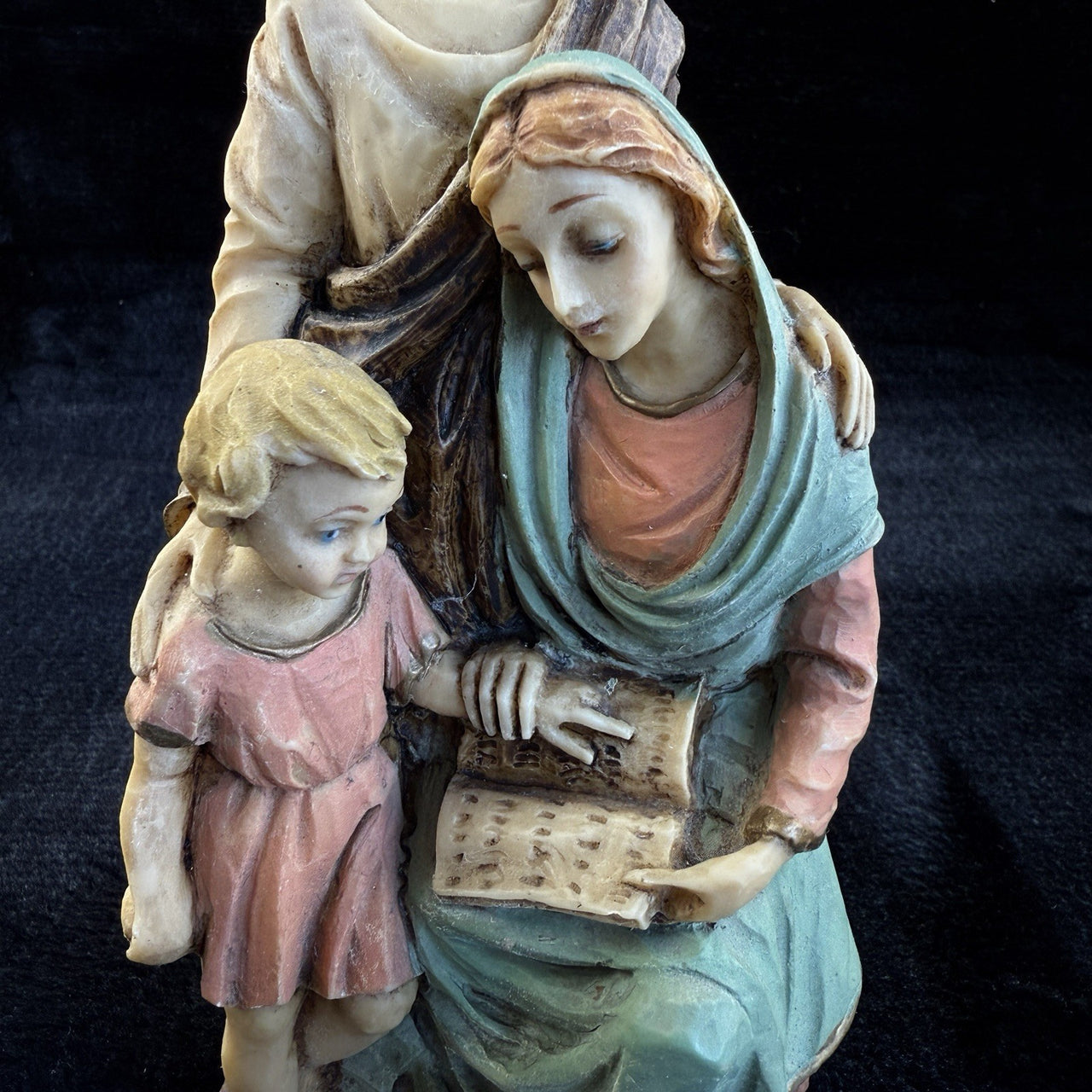 1989 Hand Painted Italian "Holy Family" Figurine by Exclusive Designs Signed -2