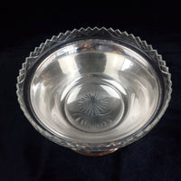 Thumbnail for Silverplate Pedestal Bowl Cut Worn 8