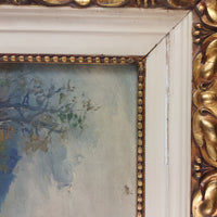Thumbnail for 19th L. Century Henry Oil painting Castle Study 44×36cm See Gold Frame Antique.15