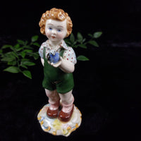 Thumbnail for Vintage Italian Porcelain Figurine Mid Century Bird Boy Damaged Beak Ornament0
