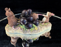 Thumbnail for Vintage Fine Border Arts Merrie Mice Figurine - 