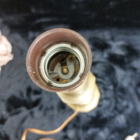 Thumbnail for Vintage Brass Lamp Table Good Patina EU Plug Classic Electric Light 15