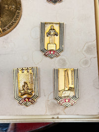 Thumbnail for Soviet 1975 WWII Victory Pin Medal Set USSR Cities Commemorative Badges w Box11