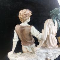 Thumbnail for Anina ( La Anna) Collection Italian Alabaster –Couple in Love Figurine  1999. 1516