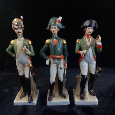 3x Porcelain Napoleon styl Figurines Set 9