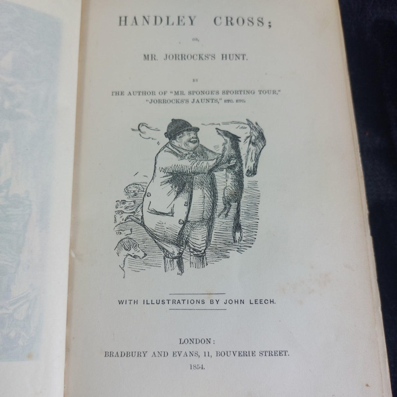 1854 Cross Handley R.S. Surtees Leather Binding by John Leech - Illustrated9