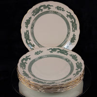 Thumbnail for Royal Cauldon Antique Green Dragon Plates x6 England Ironstone c.1900s. 10.5