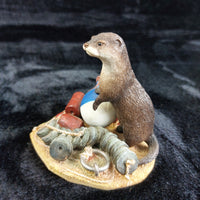 Thumbnail for Border Fine Arts Country Characters A1673 Otter Figurine 3.5in 2002 Handcrafted2