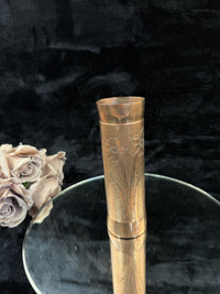 Thumbnail for antique copper vase Arts and Crafts Period with Motifs Floral heavy Collectable14