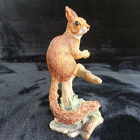 Thumbnail for Border Fine Arts Squirrel Figurine Handmade Scotland Wildlife 6” Tree Stump Deco7