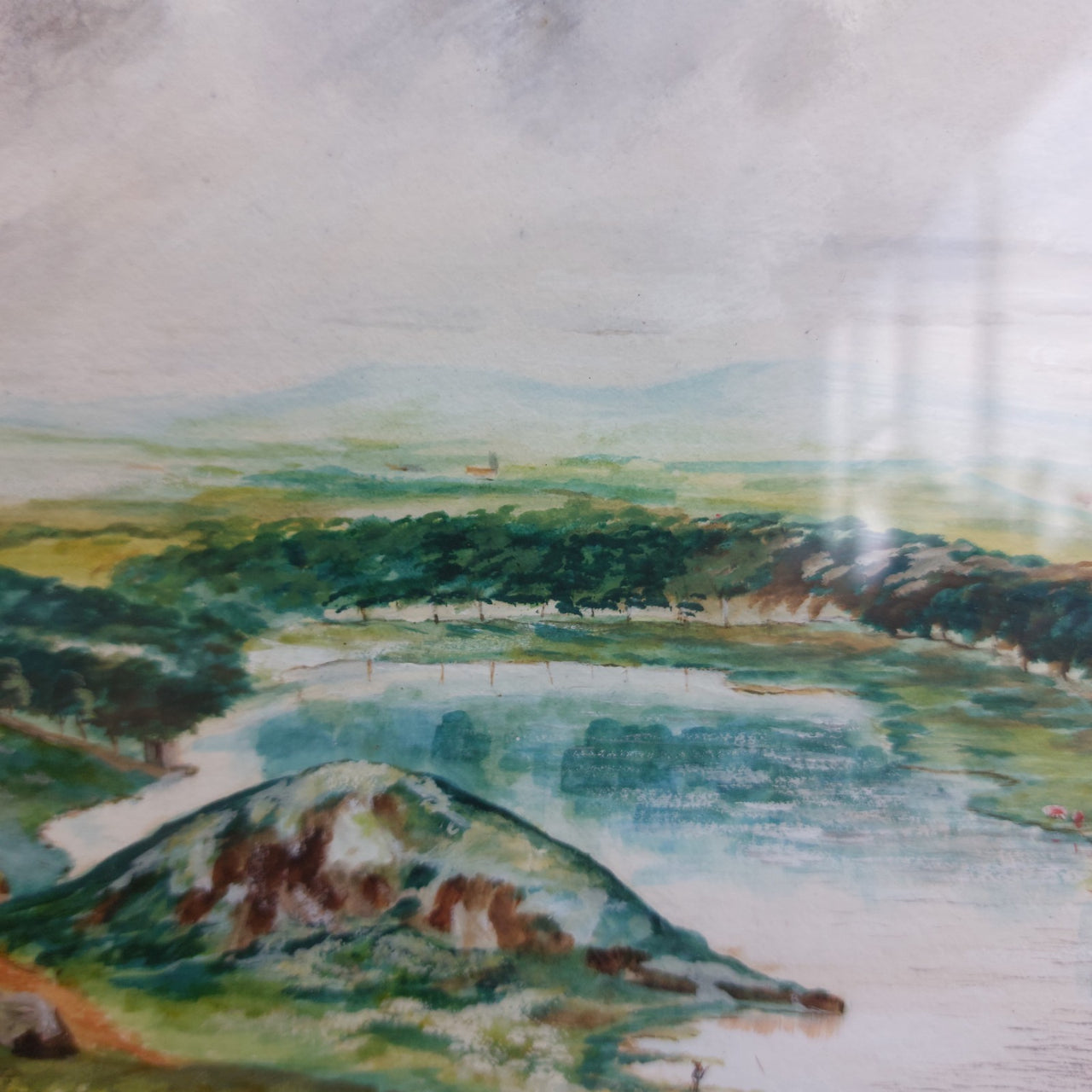 1882 J. Middleton Landscape Painting “Duddingston Loch from the Queen’s Drive"8