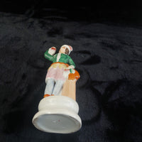 Thumbnail for Staffordshire Man Figurine Holding Grapes Antique Porcelain 10