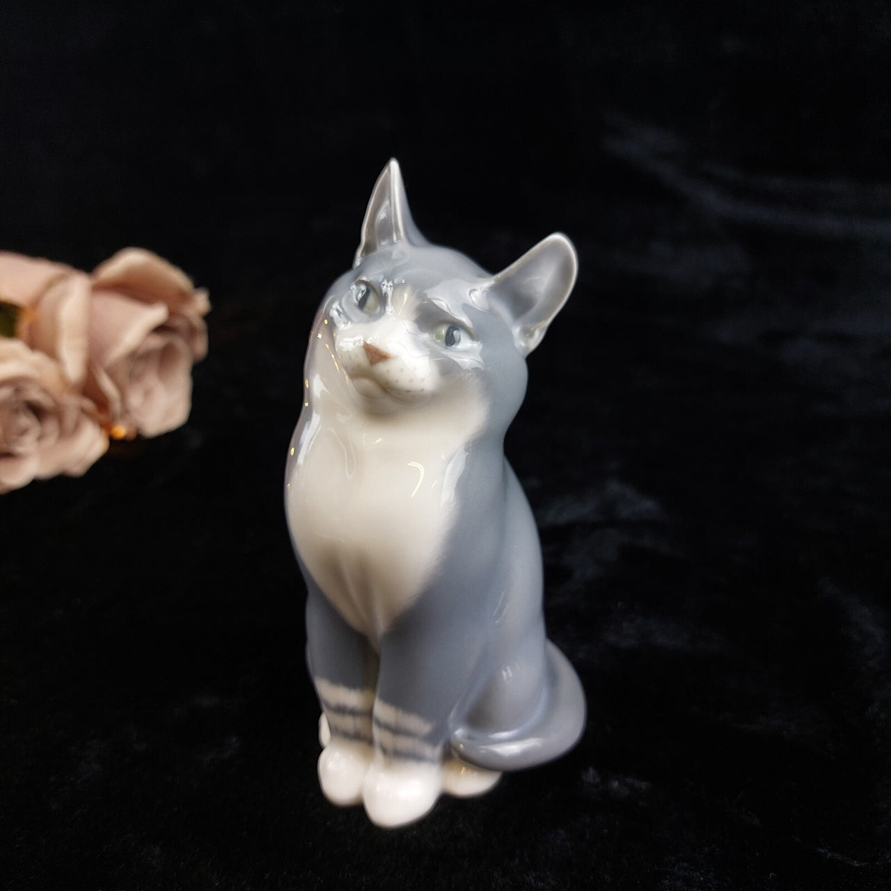 Royal Copenhagen porcelain Cat Figurine Exquisite 1956 collectable gift decor13
