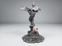 Thumbnail for Gothic Dragon  Figurine with Gem Sword - Heavy Metallic Collectible RARE Fantasy2