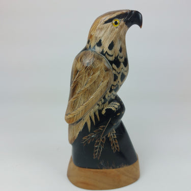 Hand Carved Buffalo Horn Eagle 6