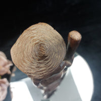 Thumbnail for Sri Lankan Wood Statue Acceptable – Stilt Fisherman Sculpture Hat Broken Brown9