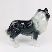 Thumbnail for Vintage Nelson Staffordshire Ceramic Collie Figurine 1960s Collie bookshelf deco19