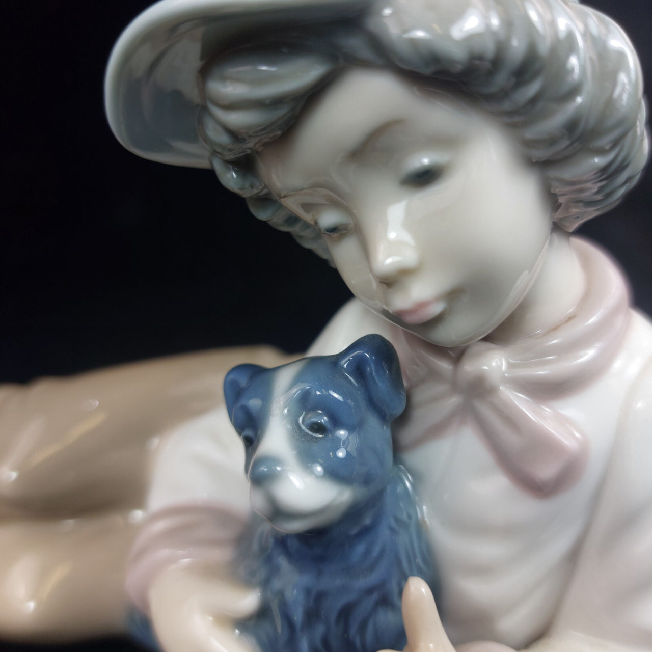 NAO by Figurine Lladro 6" Boy with Dog 1991 Spain Porcelain Collectible decor9