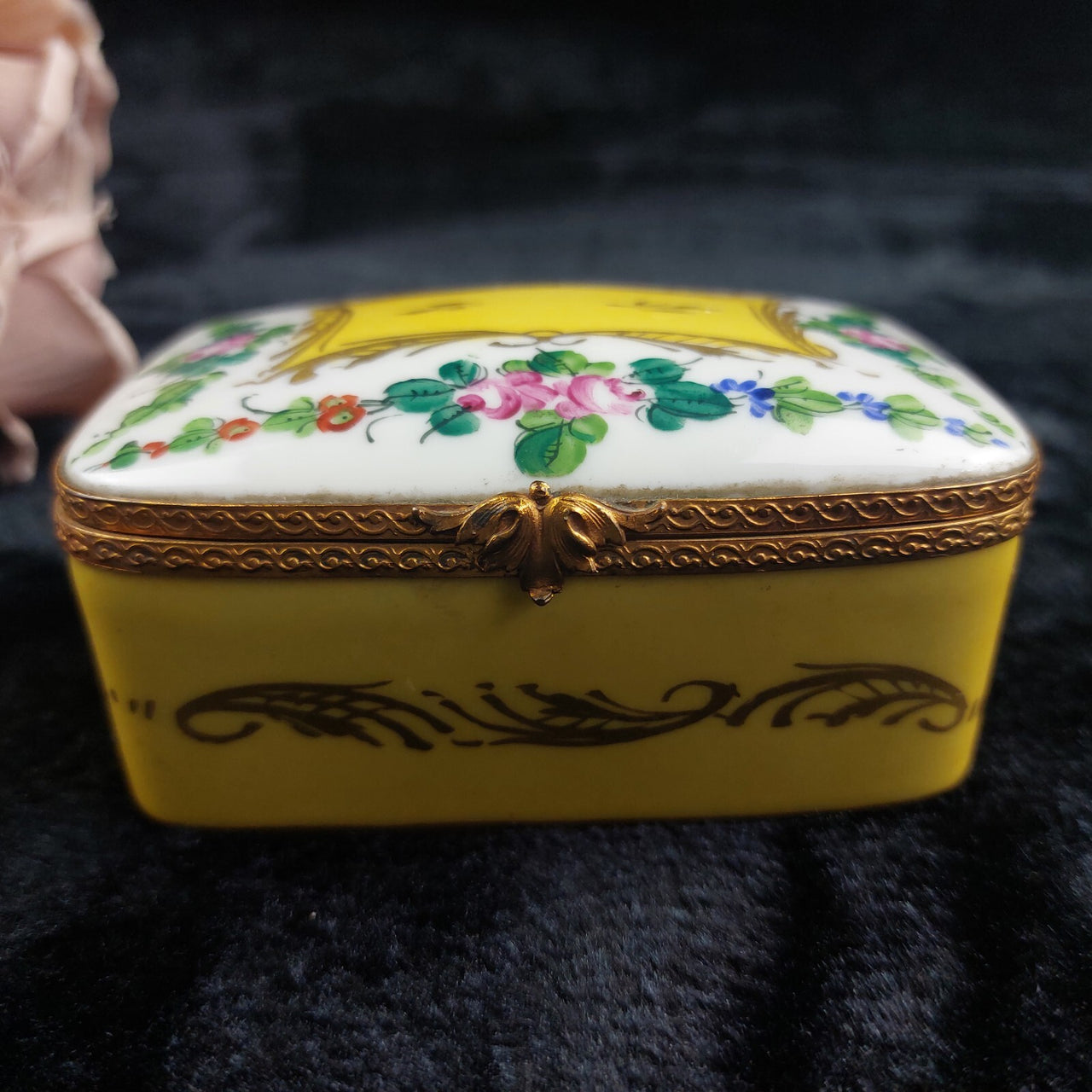 Limoges France 1920s porcelain width cm 9 x 7 height cm 3.7 jewellery box gift7
