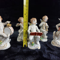 Thumbnail for Carl Scheidig Gräfenthal Antique German Porcelain Cherub Musician Figurines Set2