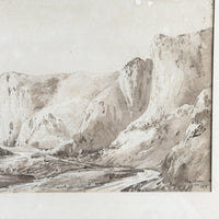 Thumbnail for Antique 1818 Watercolor “The Avon” by JV Framed English Landscape River Scene3