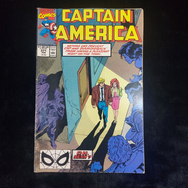 Marvel Comics Captain America #371 1990 Vintage Comic Book rare0