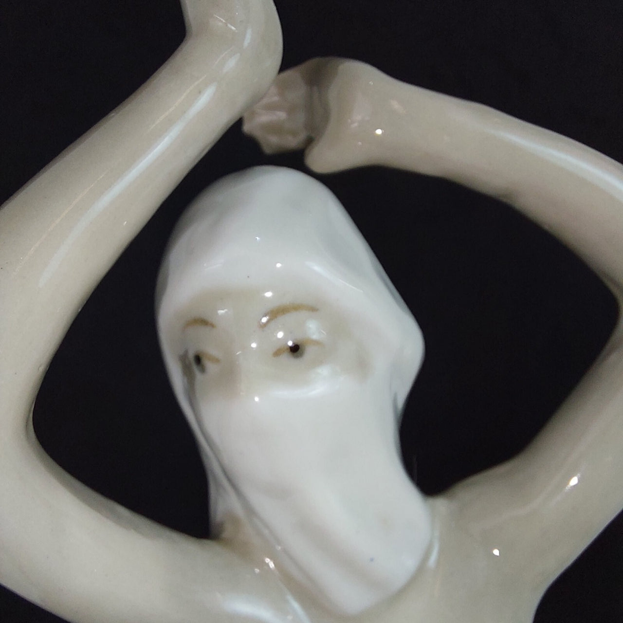 Possibly Antique Dancing Lady Figurine Porcelain Dancer Elegant Rare Vintage 11"10