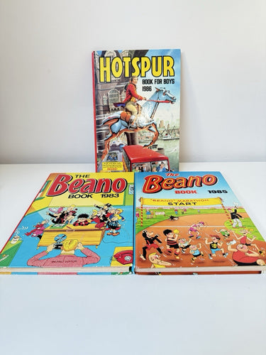 Beano Hotspur Comic Book Lot Classic Annuals UK DC Thompson Gift  1983-1985-19860