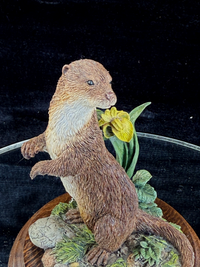Thumbnail for Royal Otter Doulton Figurine DA112 by K. Sherwin bookcase decor handmade resin5