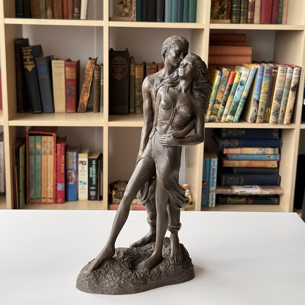 Rare "Careless Heredities Whisper" Figurine 2.74 kg - 13.75" Cold Cast Bronze18