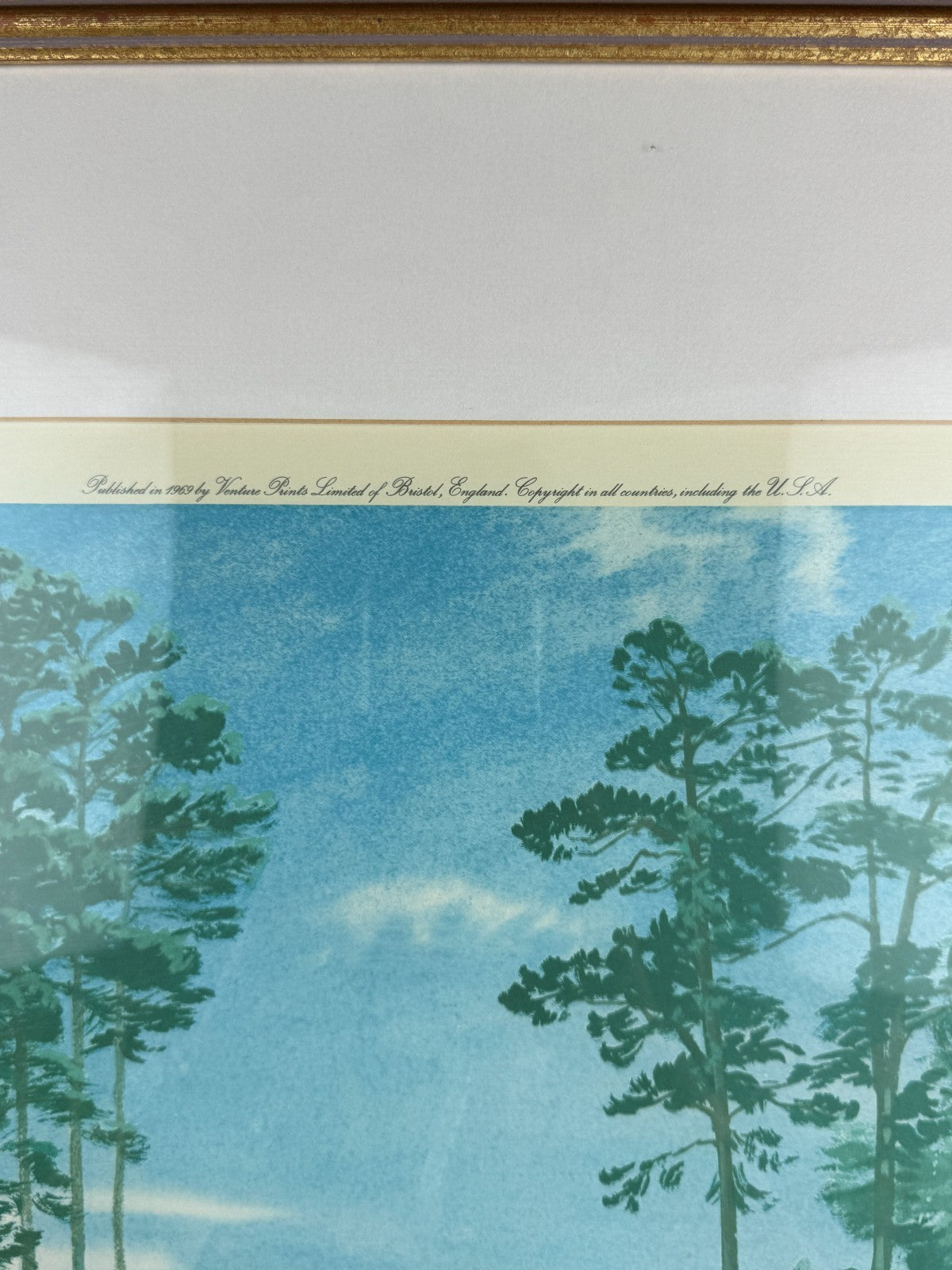 "Play on the 6th Green" Masters The 1968 Golf Print by Arthur Weaver 28" signed3