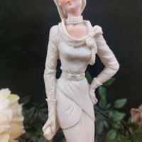 Thumbnail for Vintage Exquisite Auro Belcari Figurine - Art Deco Lady (1985) Porcelain 1920s7