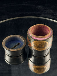 Thumbnail for Antique Mauchline Ware Barrel Bank – Castle St Aberdeen, Scottish Tartan c1890s5